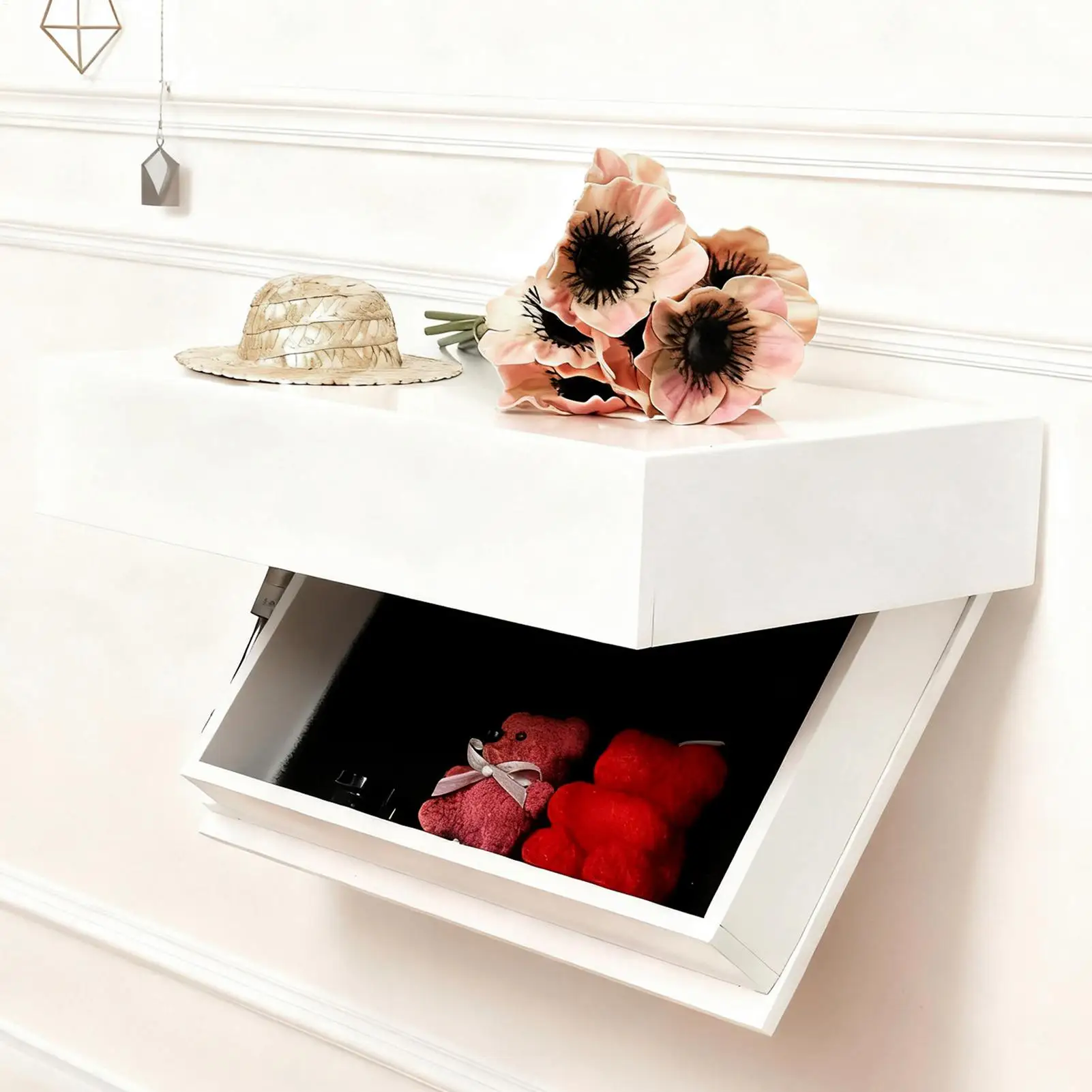 Wall Shelf Decorative Wooden Floating Display with Secret Compartment Secret Display Shelf Organizer for Living Room Bedroom
Wall Shelf Decorative Wooden Floating Display with Secret Compartment Secret Display Shelf Organizer for Living Room Bedroom