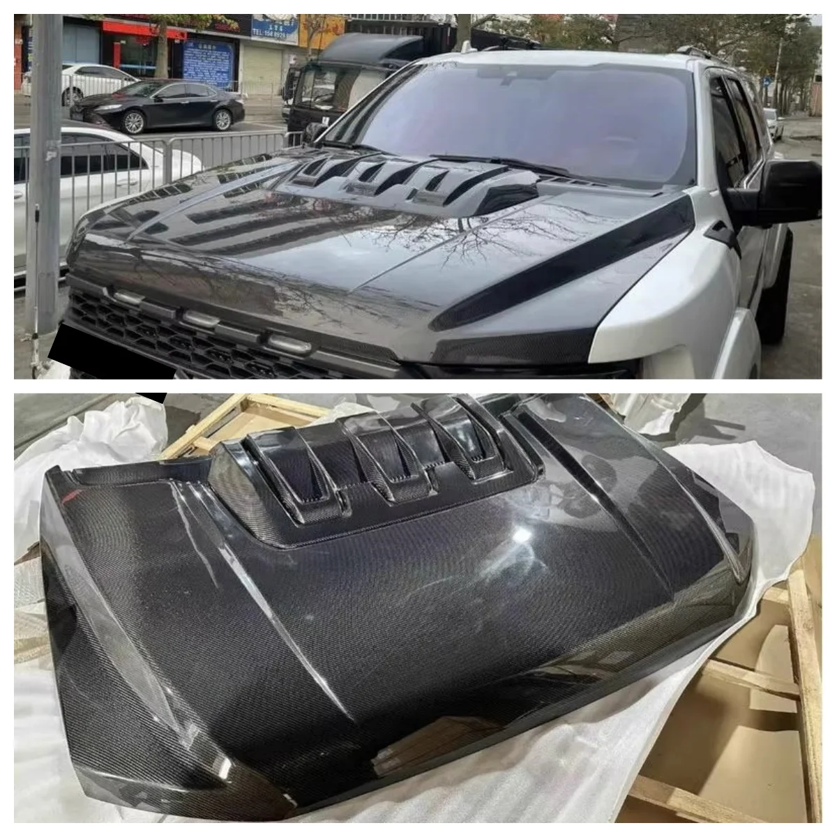 Автомобильная крышка двигателя из углеродного волокна для Ford Ranger 23-24, модифицированный капот, легкие автомобильные аксессуары
Автомобильная крышка двигателя из углеродного волокна для Ford Ranger 23-24, модифицированный капот, легкие автомобильные аксессуары