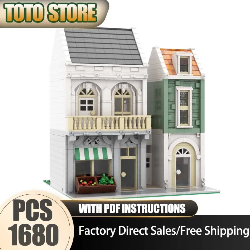 Street View Moc Building Blocks Grocery Store and Ice Cream Shop Model Technology Brick Assembly Construction Holiday Toy Gifts
Street View Moc Building Blocks Grocery Store and Ice Cream Shop Model Technology Brick Assembly Construction Holiday Toy Gifts