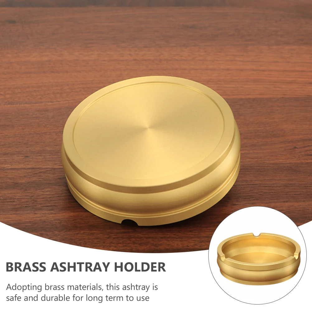 Retro Brass Ashtray Sturdy Desktop Smoking Holder Cigarette Ash Container Office Home Decor Multi Purpose Household Meeting Room 
Retro Brass Ashtray Sturdy Desktop Smoking Holder Cigarette Ash Container Office Home Decor Multi Purpose Household Meeting Room