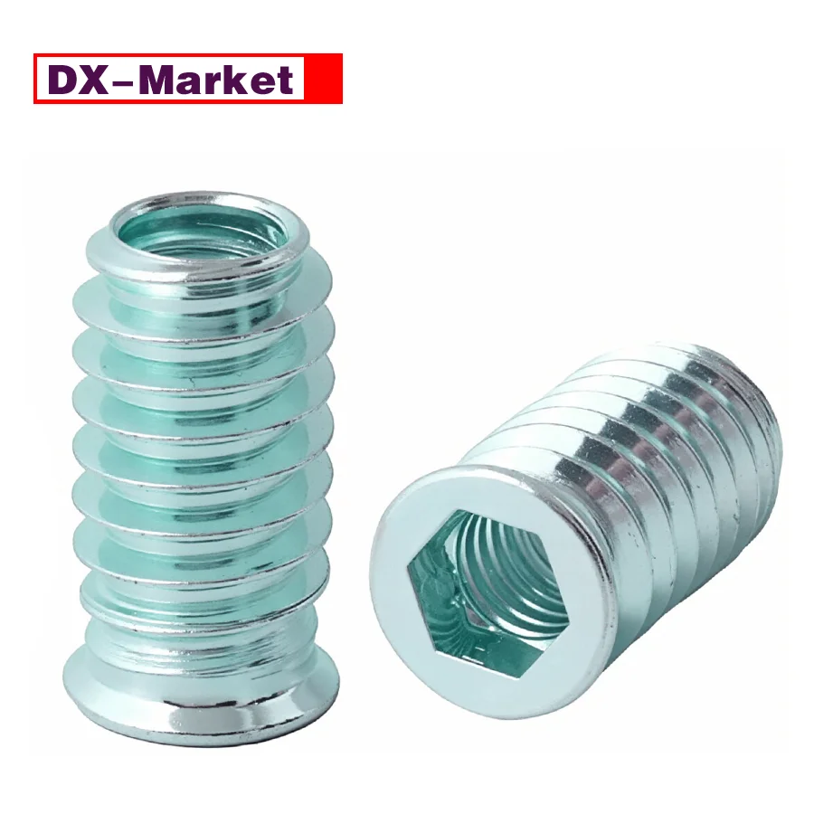 Galvanized Steel Hex Socket Insert Nuts, Wood Embedded Nut ,B087
Galvanized Steel Hex Socket Insert Nuts, Wood Embedded Nut ,B087