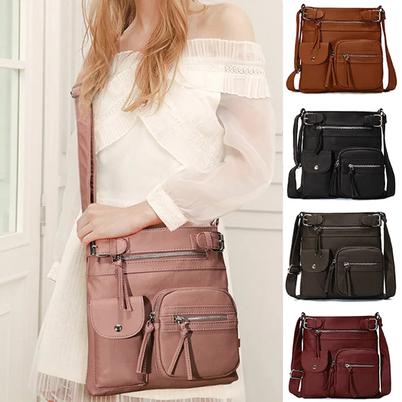 Fashion PU Leather Women Messenger Bag Multifunctional Large Capacity Casual Shoulder Bag Shopping School Bag
Fashion PU Leather Women Messenger Bag Multifunctional Large Capacity Casual Shoulder Bag Shopping School Bag