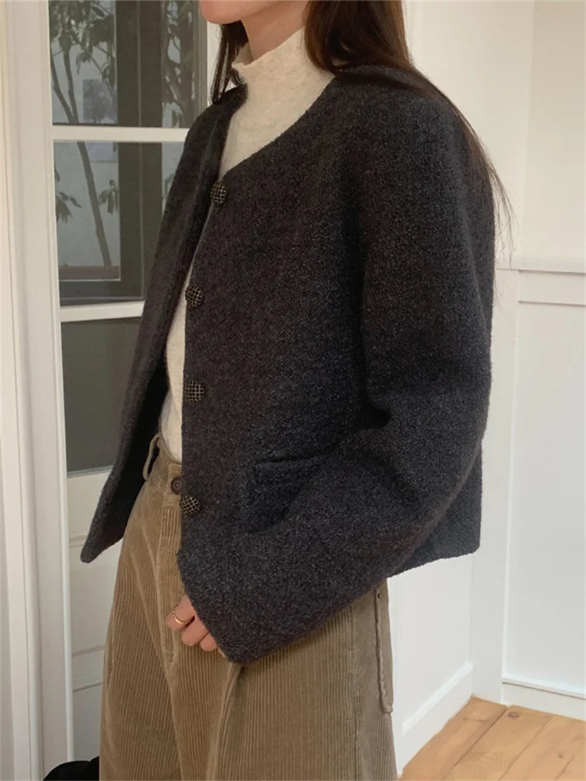 Alien Kitty Retro Woolen Women Blazers New Slim High Street Daily 2023 All Match Elegant Work Wear Winter Office Lady Coats
Alien Kitty Retro Woolen Women Blazers New Slim High Street Daily 2023 All Match Elegant Work Wear Winter Office Lady Coats