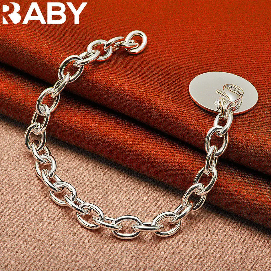 URBABY 925 Sterling Silver Disc Chain Bracelet For Women and Men Fashion Jewelry Classic Charm Party Accessories Holiday Gifts
URBABY 925 Sterling Silver Disc Chain Bracelet For Women and Men Fashion Jewelry Classic Charm Party Accessories Holiday Gifts