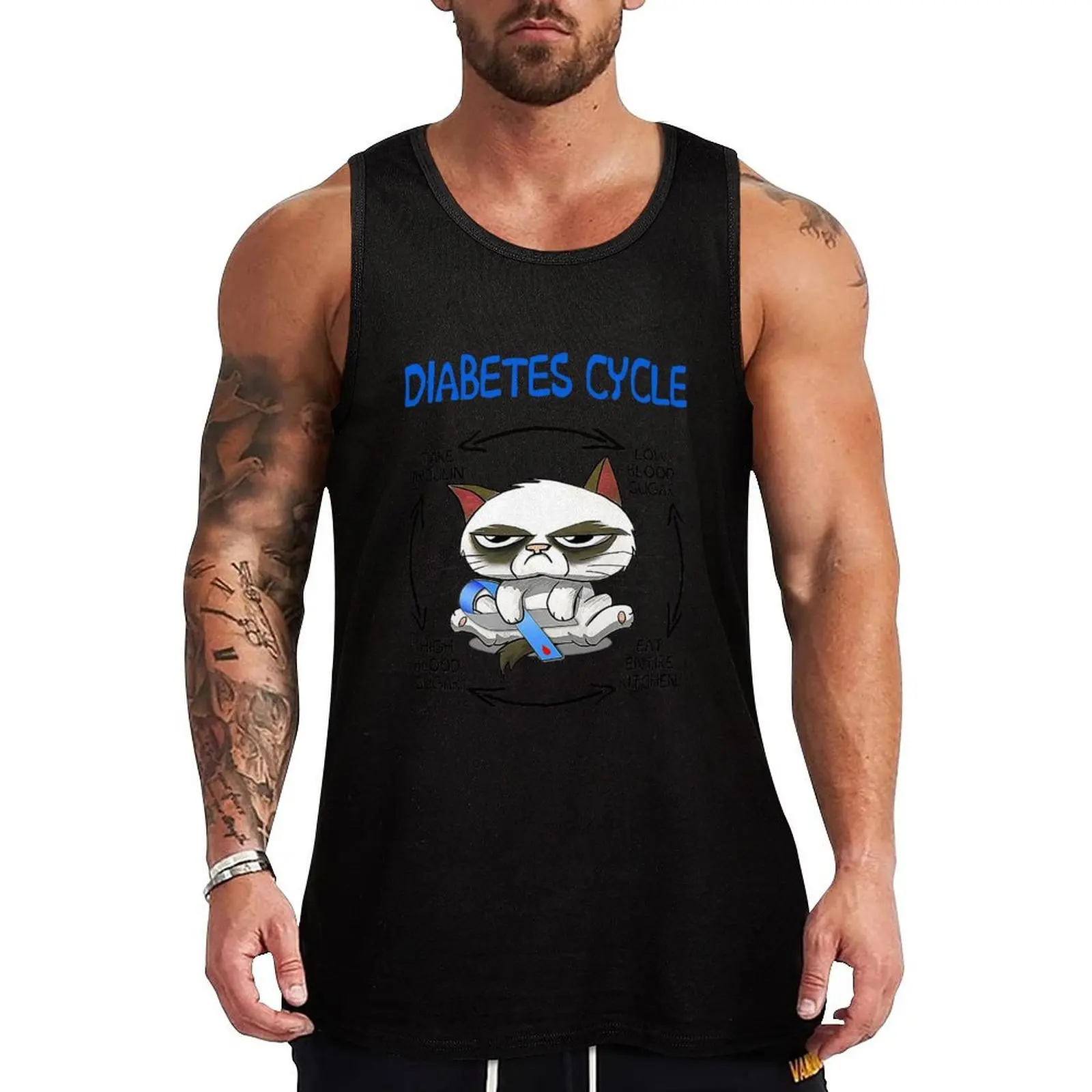 Blue Ribbon Cat Diabetes Cycle Diabetes Awareness Tank Top singlets for men Muscle fit vest men clothes for men summer
Blue Ribbon Cat Diabetes Cycle Diabetes Awareness Tank Top singlets for men Muscle fit vest men clothes for men summer