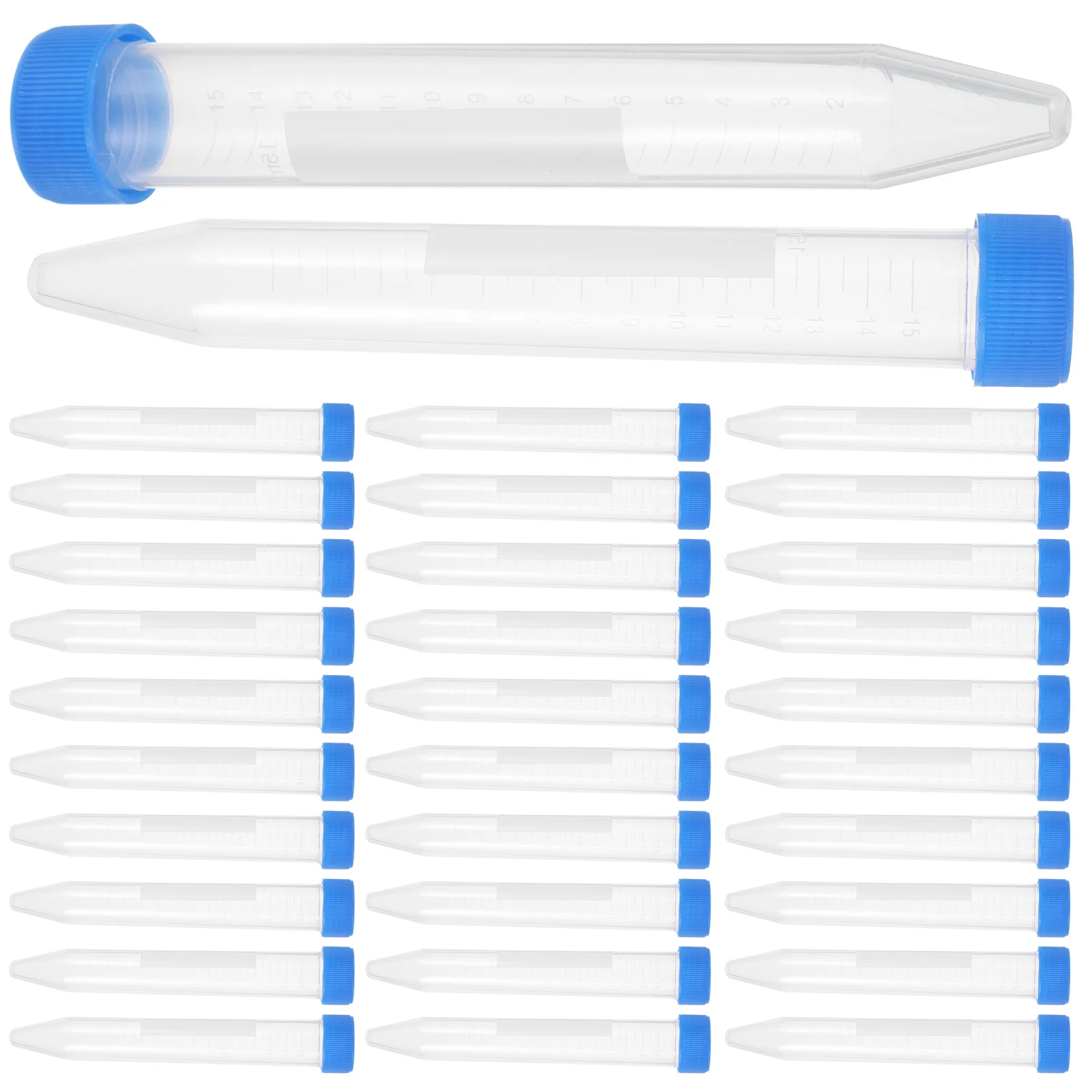 50pcs Tubes 15ml Screw Cap Clear Graduated Conical Bottom Random Test Vials Tube Containers
50pcs Tubes 15ml Screw Cap Clear Graduated Conical Bottom Random Test Vials Tube Containers