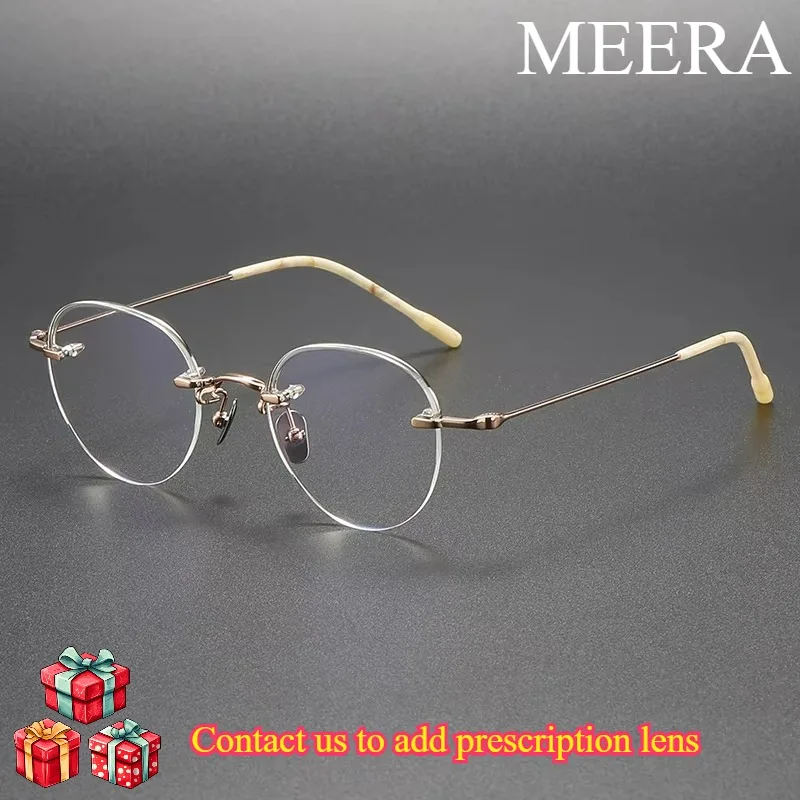80875 Pure titanium Glasses Frame Men Women Brand Design Rimless Round Eyeglasses frame Frameless Eyewear spectacles
80875 Pure titanium Glasses Frame Men Women Brand Design Rimless Round Eyeglasses frame Frameless Eyewear spectacles