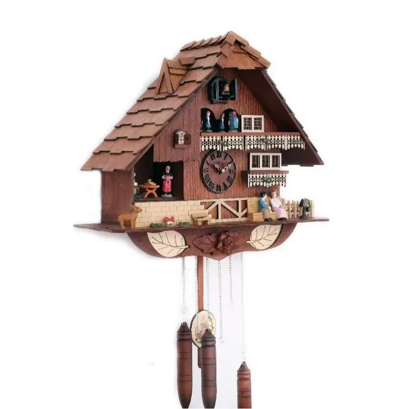 Cuckoo wall clock, timekeeping clock, living room home multi-function, imported movement music clock
Cuckoo wall clock, timekeeping clock, living room home multi-function, imported movement music clock