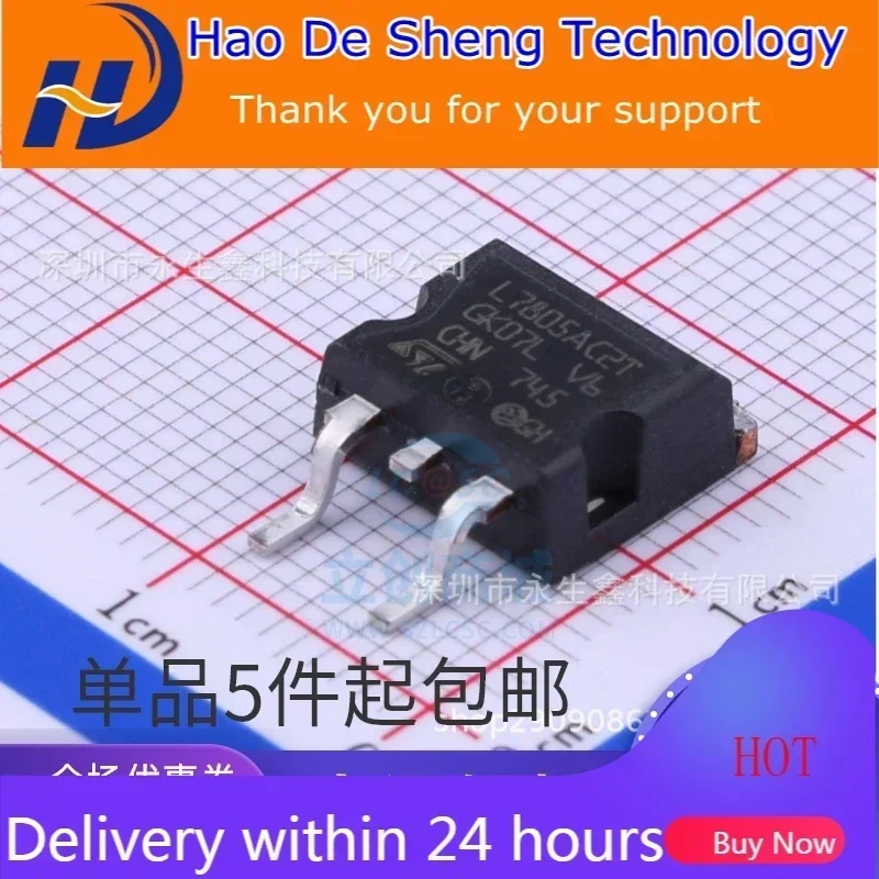 10PCS/LOT L7805ACD2T-TR LINEAR Regulator TO-263 L7805ACD2T 7805 New Original In Stock Active Components
10PCS/LOT L7805ACD2T-TR LINEAR Regulator TO-263 L7805ACD2T 7805 New Original In Stock Active Components