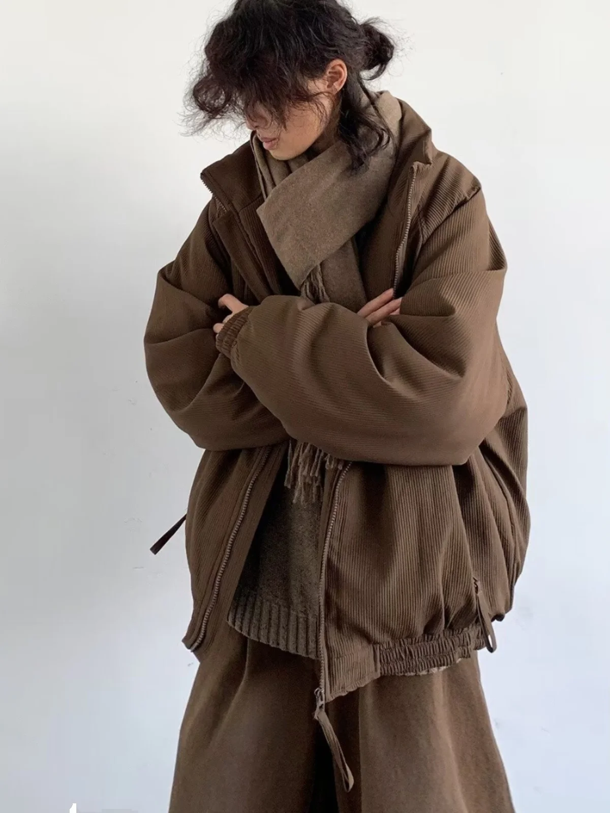 Retro Japanese Sle Casual Loose Fit Cotton Jaet Vertical Stripes ex Winter Warm Outerwear Trendy Youth Sle
Retro Japanese Sle Casual Loose Fit Cotton Jaet Vertical Stripes ex Winter Warm Outerwear Trendy Youth Sle
