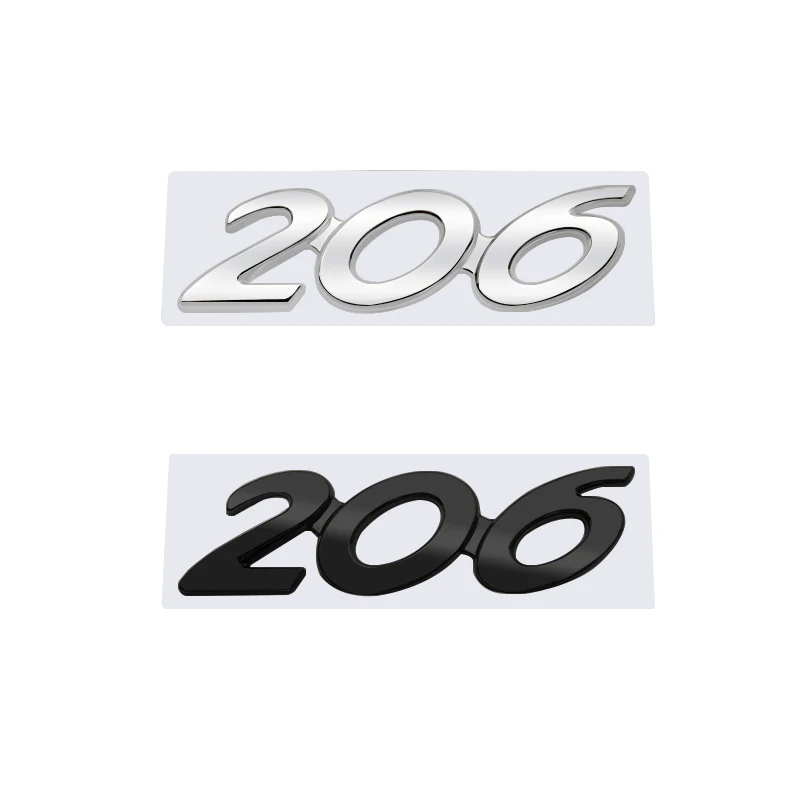 3D Glossy Black Chrome Silver Metal Logo Emblem Badge Decal Car Sticker for Peugeot 206 Car Accessories
3D Glossy Black Chrome Silver Metal Logo Emblem Badge Decal Car Sticker for Peugeot 206 Car Accessories