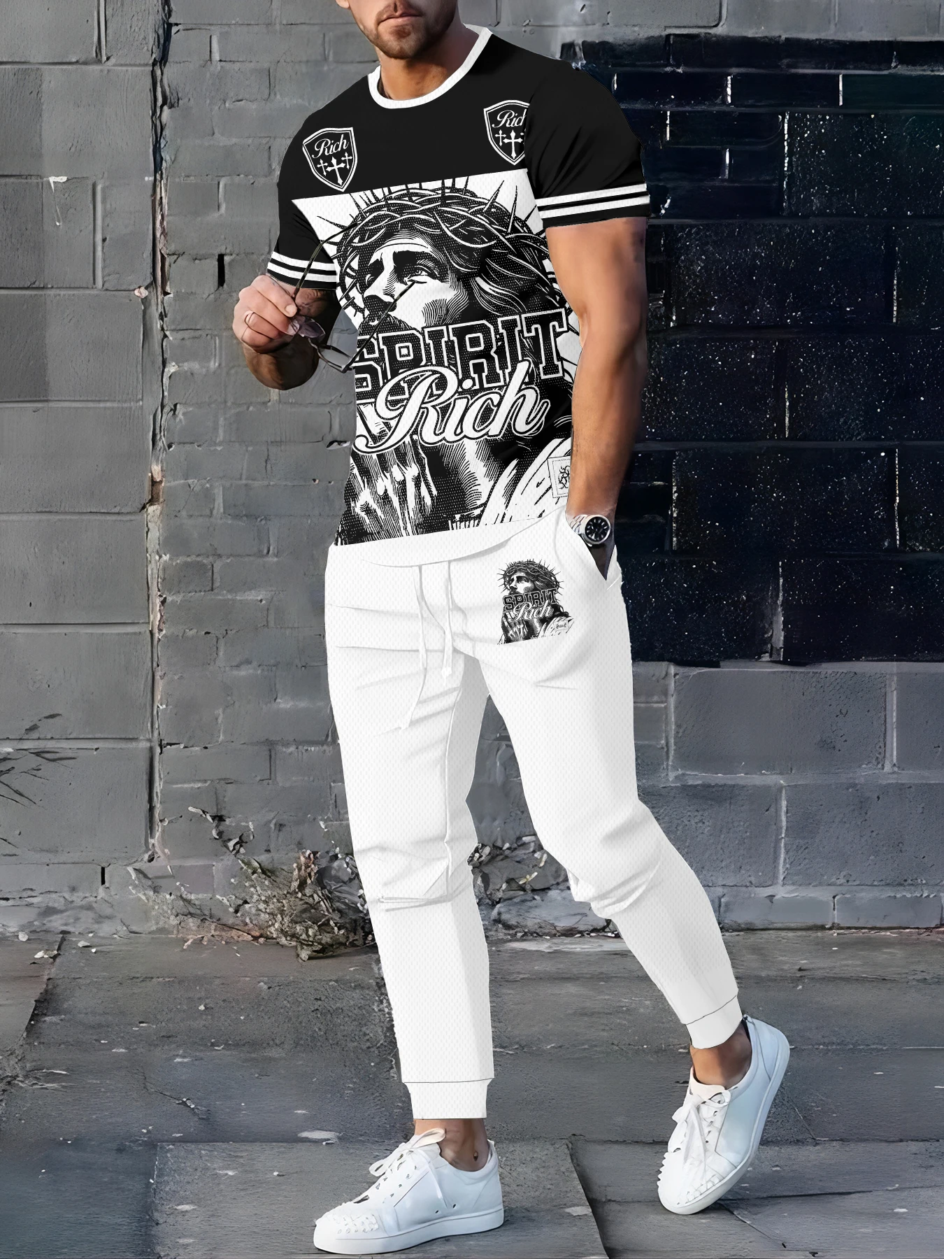 2026 Summer Men's Suit with 3D Printed Pattern Breathable and Lightweight Casual Roller Skating Hip-Hop Men's Clothing
2026 Summer Men's Suit with 3D Printed Pattern Breathable and Lightweight Casual Roller Skating Hip-Hop Men's Clothing