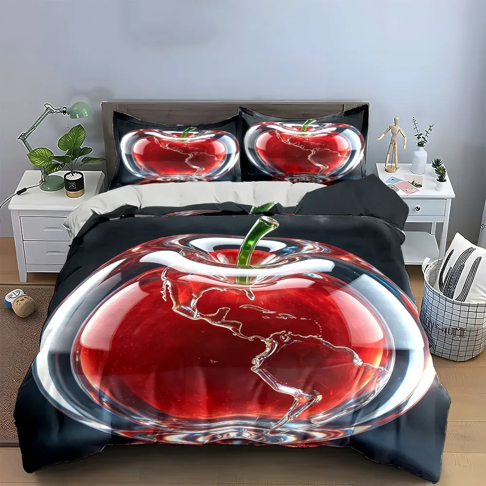"Glass Apple Decor Set" Soft Comfortable Duvet Cover Bedding Set Included 1*Duvet Cover & 2*Pillowcases, gift
"Glass Apple Decor Set" Soft Comfortable Duvet Cover Bedding Set Included 1*Duvet Cover & 2*Pillowcases, gift
