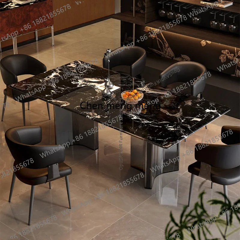 Black Rose Luxury Stone Dining Table Italian Minimalist Design High-End Solid Stone Dining Table Modern Home Furniture
Black Rose Luxury Stone Dining Table Italian Minimalist Design High-End Solid Stone Dining Table Modern Home Furniture