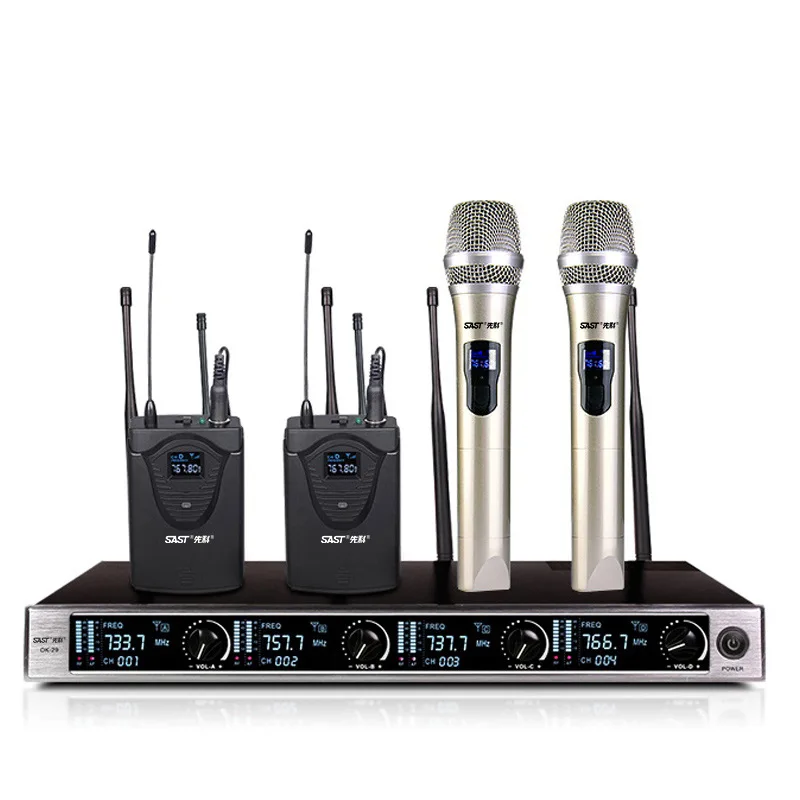 One to Four Wireless Microphones Professional Stage Karaoke Meeting Gooseneck DesktopMicrophones
One to Four Wireless Microphones Professional Stage Karaoke Meeting Gooseneck DesktopMicrophones
