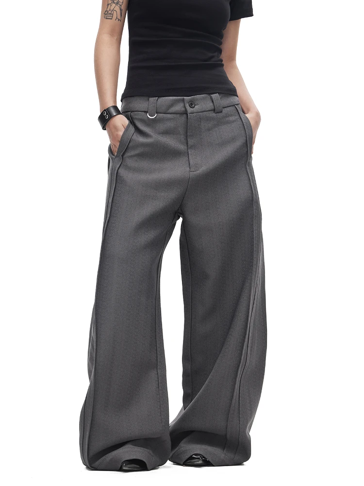 Брюки Antsstna Retro High-End с двойными складками, повседневные, прямого кроя, для мужчин и женщин, Cleanfit, широкие брюки, для отдыха, модные, молодежные, стильные
Брюки Antsstna Retro High-End с двойными складками, повседневные, прямого кроя, для мужчин и женщин, Cleanfit, широкие брюки, для отдыха, модные, молодежные, стильные