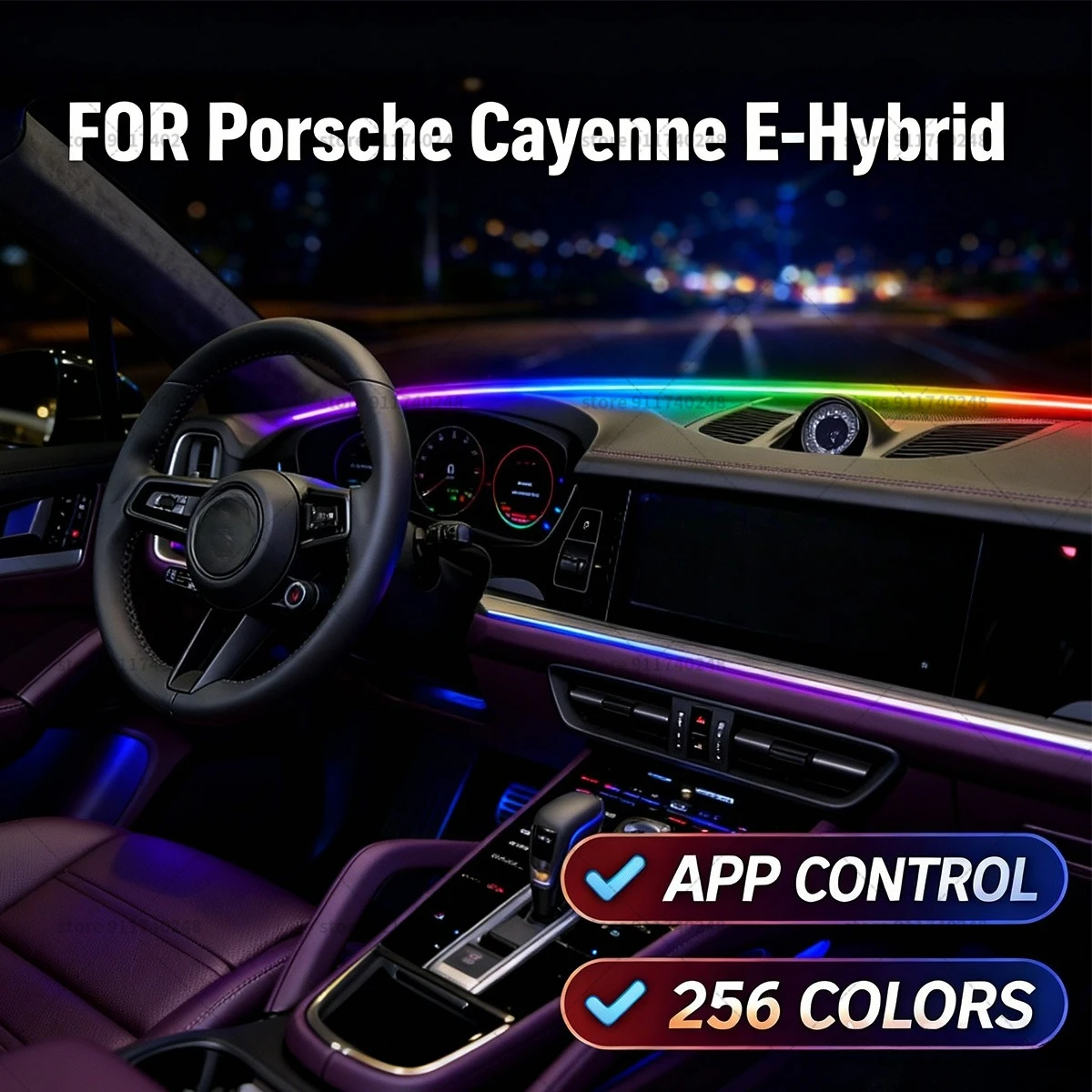 For Porsche Cayenne E-Hybrid Automotive decoration light strip, colorful acrylic front windshield soundproofing strip
For Porsche Cayenne E-Hybrid Automotive decoration light strip, colorful acrylic front windshield soundproofing strip
