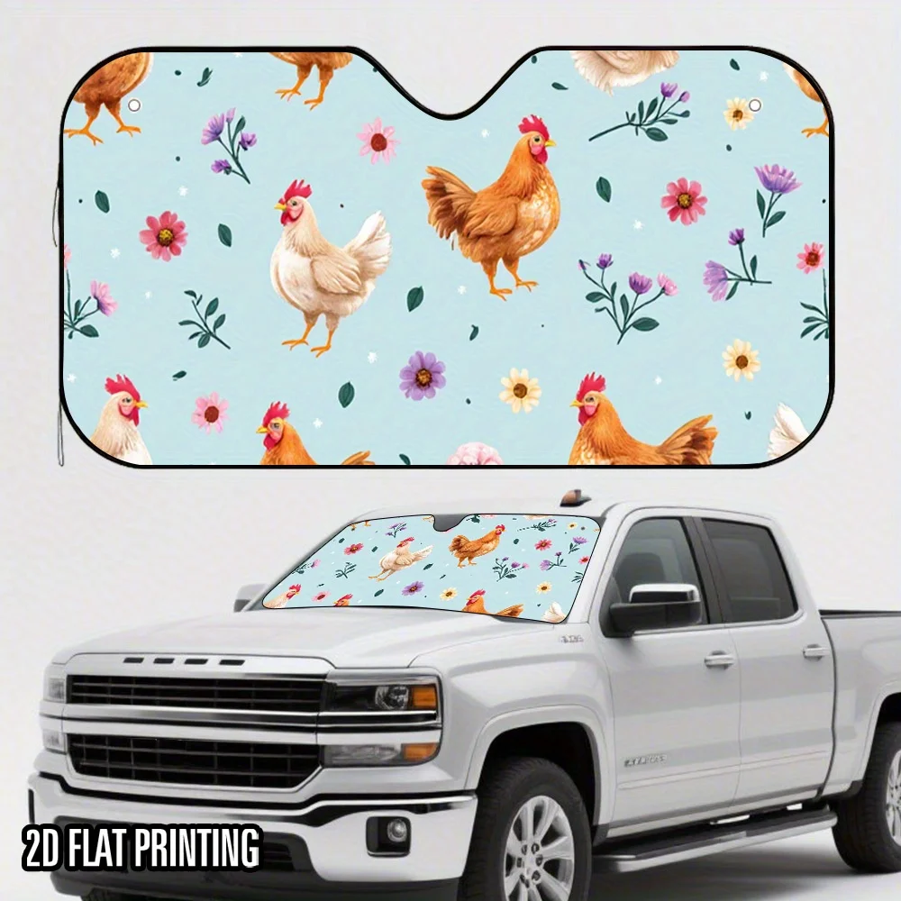 1 шт. 2D плоская автомобильная солнцезащитная шторка с принтом деревенских кур – складная и стильная, сохраняет прохладу в салоне автомобиля, простая установка на 4 присосках, Sp
1 шт. 2D плоская автомобильная солнцезащитная шторка с принтом деревенских кур – складная и стильная, сохраняет прохладу в салоне автомобиля, простая установка на 4 присосках, Sp