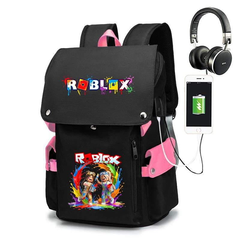 Рюкзак Roblox для девочек, школьная сумка большой вместимости, легкая сумка для книг для подростков с милым принтом
Рюкзак Roblox для девочек, школьная сумка большой вместимости, легкая сумка для книг для подростков с милым принтом