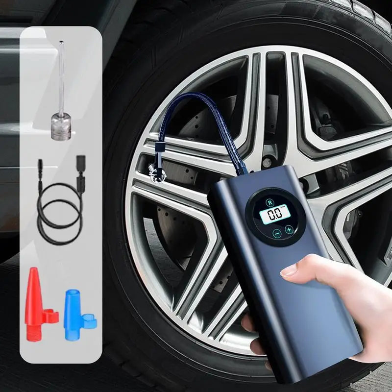 Portable Air Pump Car tire Pump Portable Mini Self Propelled Electric Tire Pump Handheld Wireless Digital Display Charging Pump
Portable Air Pump Car tire Pump Portable Mini Self Propelled Electric Tire Pump Handheld Wireless Digital Display Charging Pump
