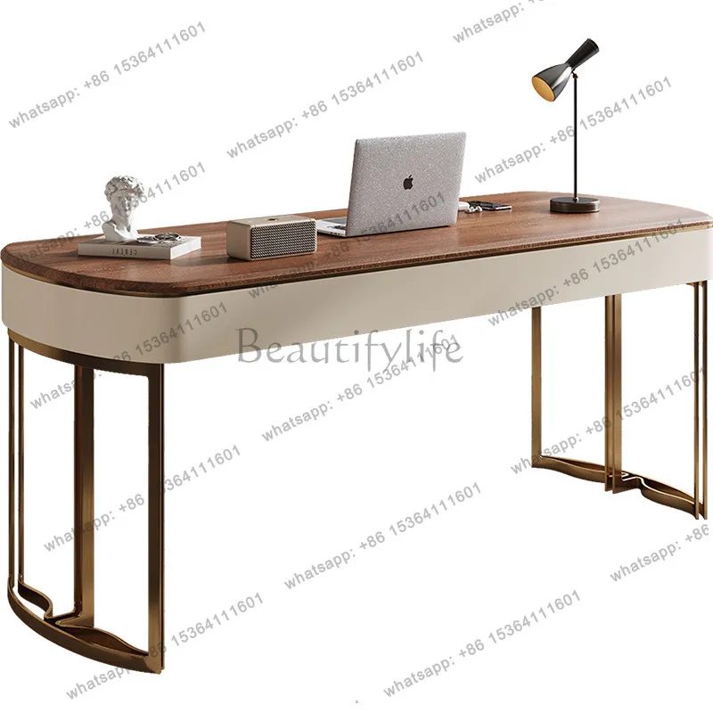 Modern light luxury solid wood desk home writing desk Italian minimalist computer table
Modern light luxury solid wood desk home writing desk Italian minimalist computer table