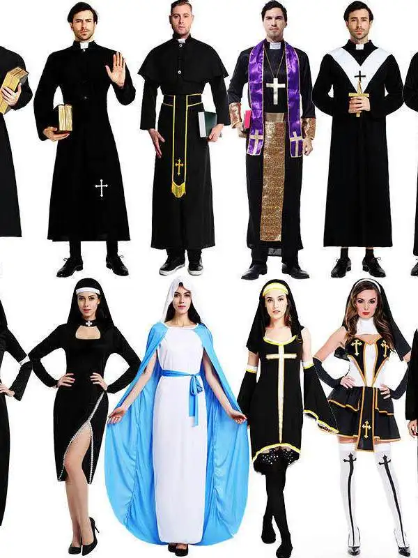 Halloween Cosplay Priest And Nun Costumes Women's Traditional Chinese Ethnic Stage Performance Clothing Autumn Fashion
Halloween Cosplay Priest And Nun Costumes Women's Traditional Chinese Ethnic Stage Performance Clothing Autumn Fashion