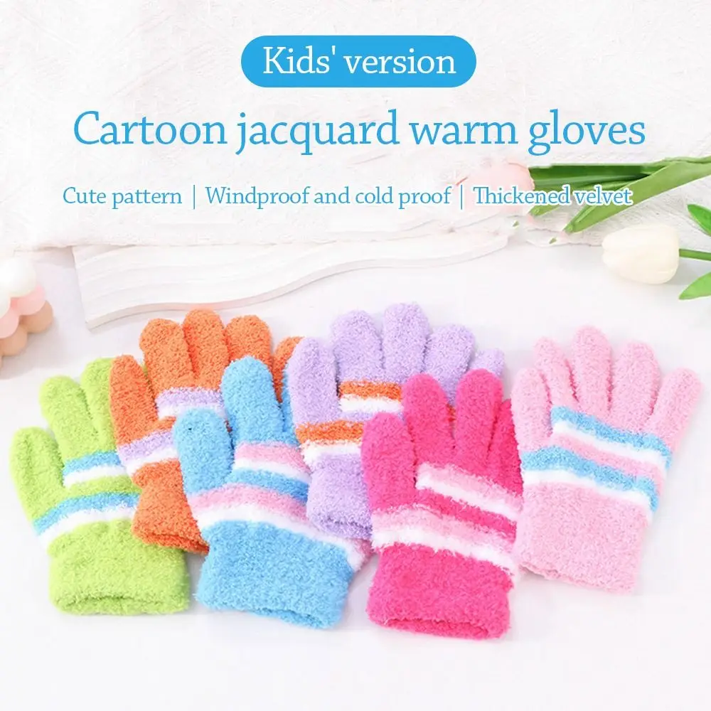 Cute Warm Kids Winter Gloves Coldproof Windproof Children Mittens Full Finger Soft Knitted Gloves for 6-9 Years Old Outdoor
Cute Warm Kids Winter Gloves Coldproof Windproof Children Mittens Full Finger Soft Knitted Gloves for 6-9 Years Old Outdoor