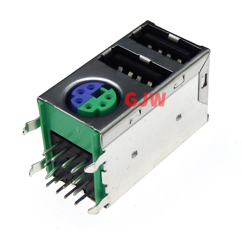 1PCS S Terminal Jack/Socket Female connector PS2 to Twin USB 2.0 PS2-6P 90 Degree PS2+Dual Layer USB 2.0 Mother Base
1PCS S Terminal Jack/Socket Female connector PS2 to Twin USB 2.0 PS2-6P 90 Degree PS2+Dual Layer USB 2.0 Mother Base
