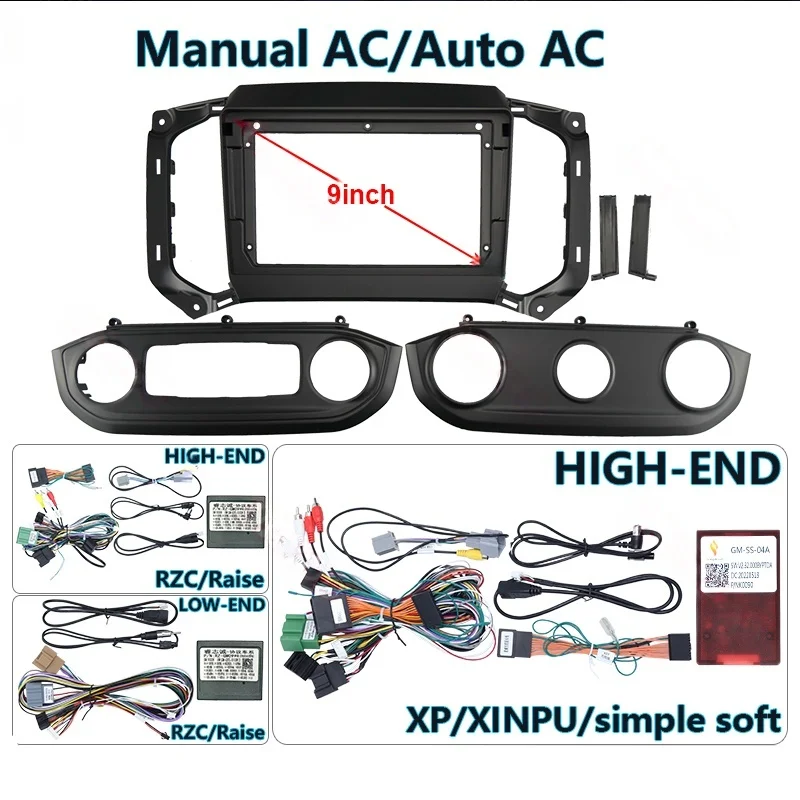 For ISUZU D-MAX, MU-X, CHEVROLET 2018 Trailblazer, Colorado, S10 9 Inch Android Car Radio Fascia with Wiring Harness & Canbus
For ISUZU D-MAX, MU-X, CHEVROLET 2018 Trailblazer, Colorado, S10 9 Inch Android Car Radio Fascia with Wiring Harness & Canbus