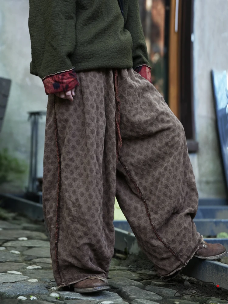 Свободные широкие брюки с оригинальным принтом в горошек, льняные, художественные, повседневные, удобные, дышащие, женские длинные брюки
Свободные широкие брюки с оригинальным принтом в горошек, льняные, художественные, повседневные, удобные, дышащие, женские длинные брюки