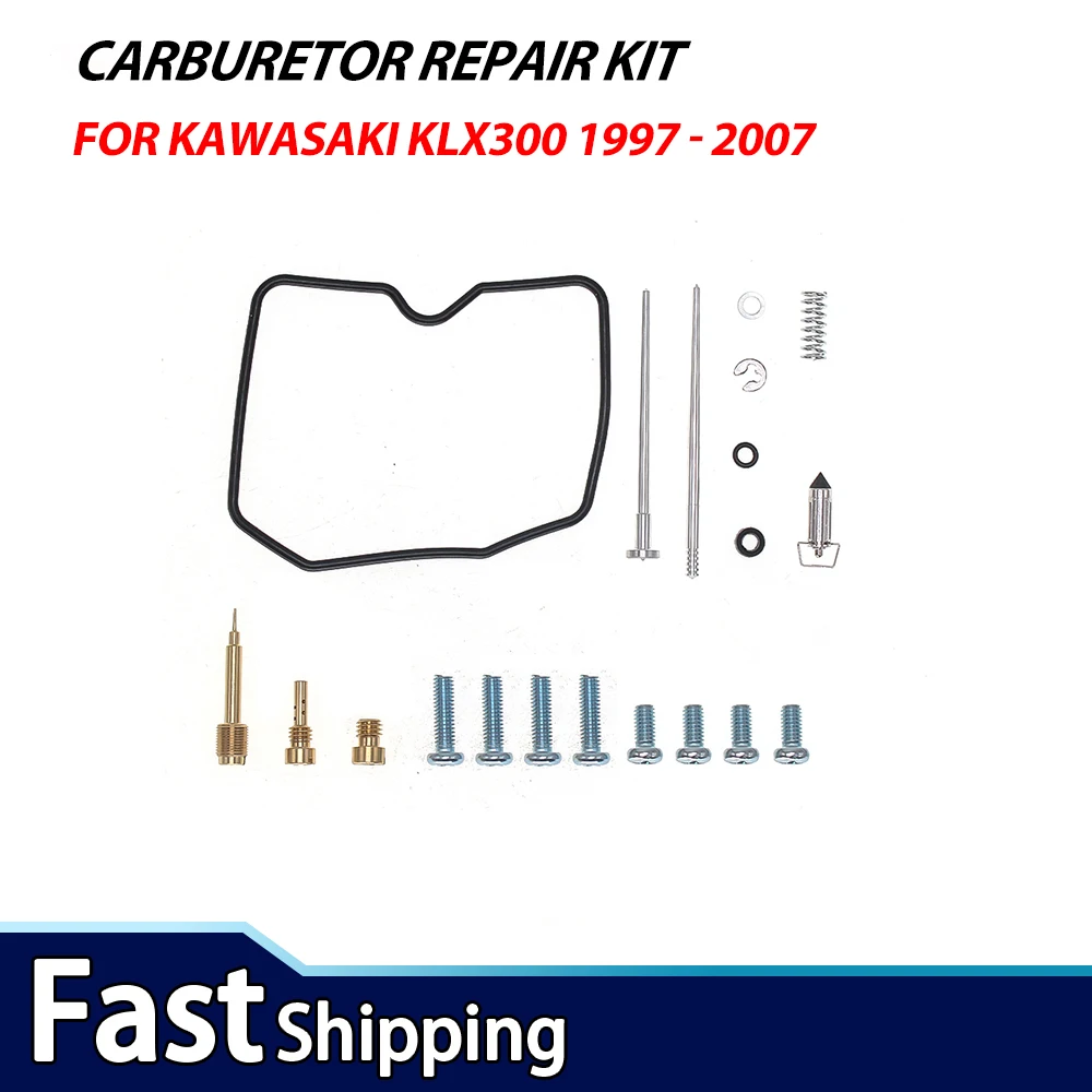 For Kawasaki KLX300 1997-2007 KLX 300 300R Carburetor Repair Kit
For Kawasaki KLX300 1997-2007 KLX 300 300R Carburetor Repair Kit