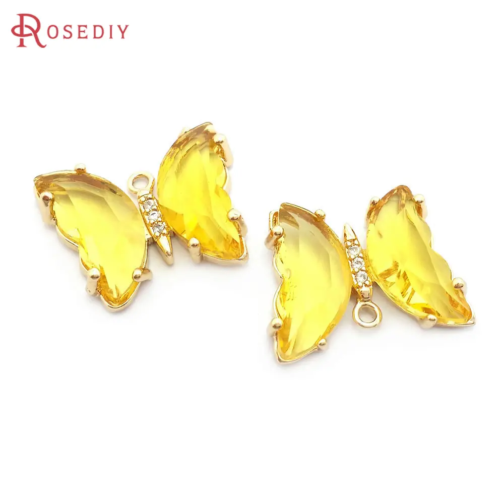 6PCS 15x20MM 18K Gold Color Brass and Zircon and Glass Butterfly Charms Pendants Jewelry Making High Quality Diy Findings
6PCS 15x20MM 18K Gold Color Brass and Zircon and Glass Butterfly Charms Pendants Jewelry Making High Quality Diy Findings