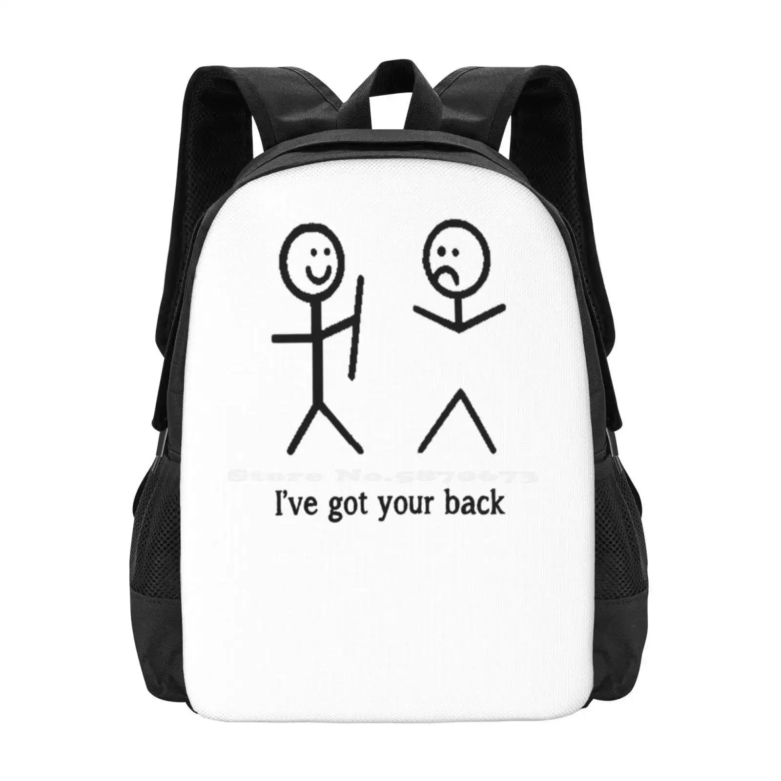 I've Got Your Back Funny Stick Figure T-Shirt Hot Sale Backpack Fashion Bags
I've Got Your Back Funny Stick Figure T-Shirt Hot Sale Backpack Fashion Bags