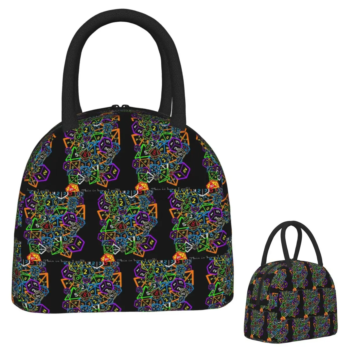 D And D (Dungeons And Dragons) This Is How I Roll! Insulated Lunch Bag for Women Kids Portable Food Boxes Thermal Lunch Box Tote
D And D (Dungeons And Dragons) This Is How I Roll! Insulated Lunch Bag for Women Kids Portable Food Boxes Thermal Lunch Box Tote