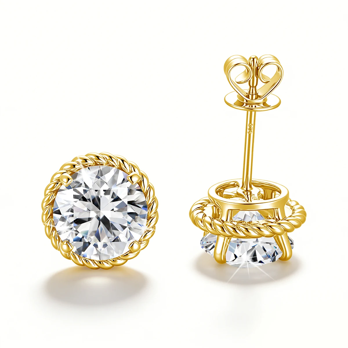 GRA Certified D Color Moissanite Ear Stud 925 Sterling Silver Sparkling Earrings For Women Men Wedding Fine Jewelry
GRA Certified D Color Moissanite Ear Stud 925 Sterling Silver Sparkling Earrings For Women Men Wedding Fine Jewelry