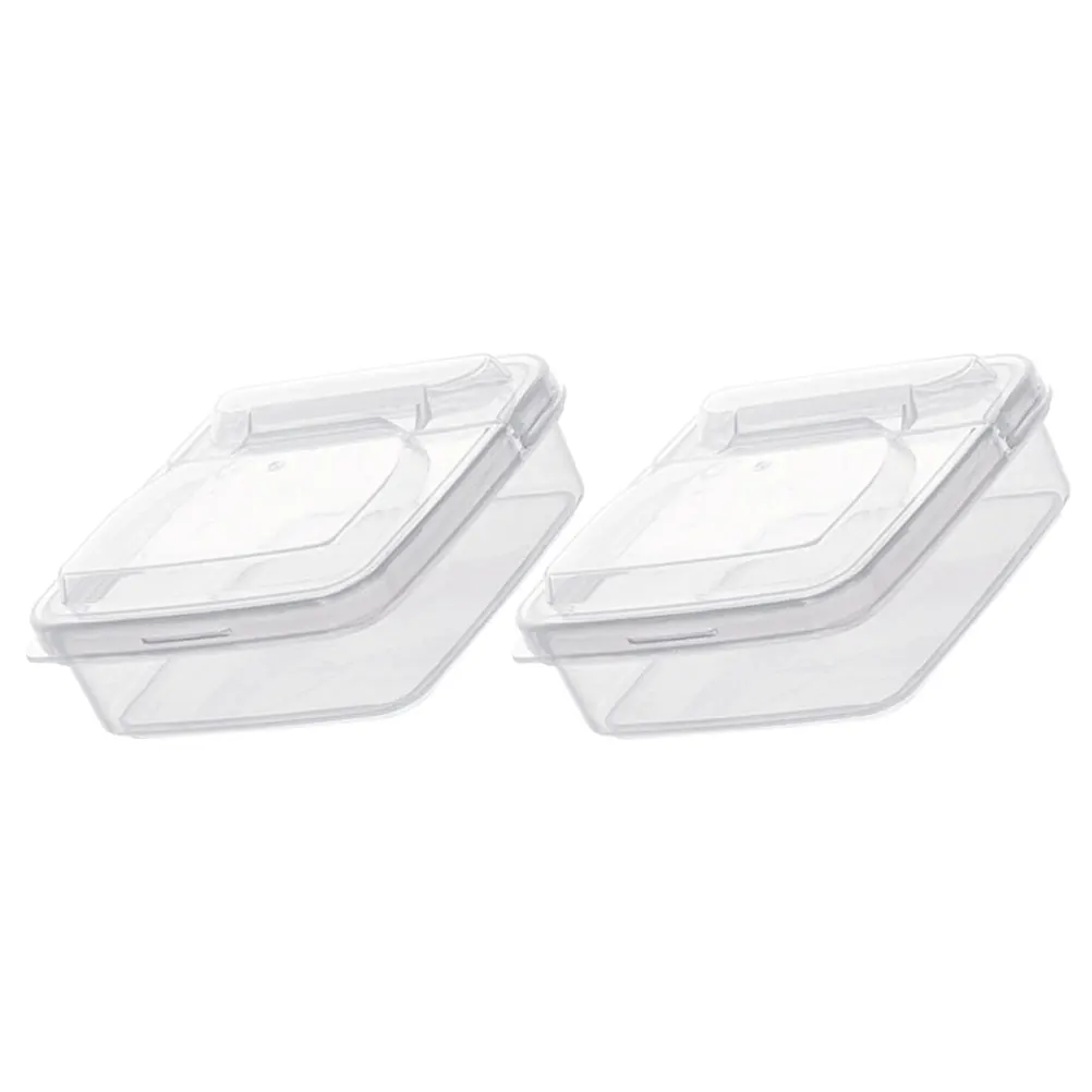 2pcs Cheese Containers Fresh-keeping Boxes Cheese Container With Lid for Butter Slices Kitchen Fridge Household Accessories
2pcs Cheese Containers Fresh-keeping Boxes Cheese Container With Lid for Butter Slices Kitchen Fridge Household Accessories
