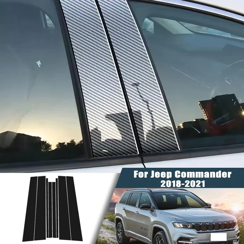 Glossy Black Carbon Fiber Window Door Deal B C Pillar Post Cover Sticker For Jeep Commander 2018-2021 2019 2020
Glossy Black Carbon Fiber Window Door Deal B C Pillar Post Cover Sticker For Jeep Commander 2018-2021 2019 2020