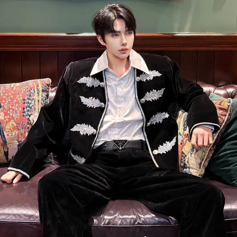 Faionable Urban Men's ort Jaet Autumn Spring Heavy Work Long Sve Bla Coat Sli Personali Polyester Fabric
Faionable Urban Men's ort Jaet Autumn Spring Heavy Work Long Sve Bla Coat Sli Personali Polyester Fabric