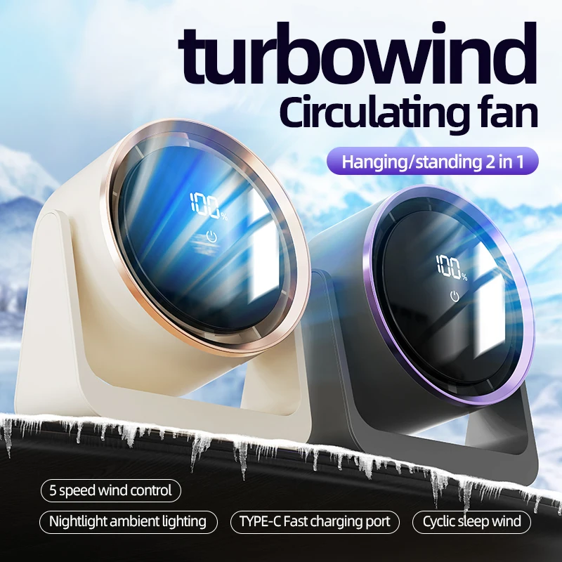 5Gear Mini Desktop Circulation Fan Wireless Silent Wall-mounted Small Fan with Lighting Table Light for Bedroom Office Dormitory
5Gear Mini Desktop Circulation Fan Wireless Silent Wall-mounted Small Fan with Lighting Table Light for Bedroom Office Dormitory