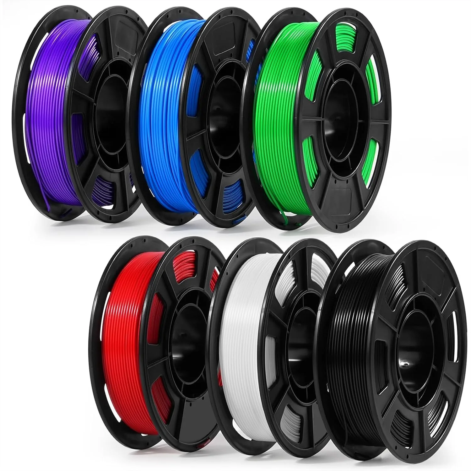 3D Printer Filament 1.75mm Regular PLA, 250g Spool Pack of 6 Colors, High Precision for Beginners, Compatible with Bambu Lab A1
3D Printer Filament 1.75mm Regular PLA, 250g Spool Pack of 6 Colors, High Precision for Beginners, Compatible with Bambu Lab A1