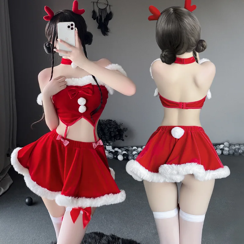 Women Christmas Santa Claus Cosplay Costume Sexy Lingerie Mini Skirt Outfits Santa Uniform Anime Roleplay Sexy Xmas Gift Clothes
Women Christmas Santa Claus Cosplay Costume Sexy Lingerie Mini Skirt Outfits Santa Uniform Anime Roleplay Sexy Xmas Gift Clothes