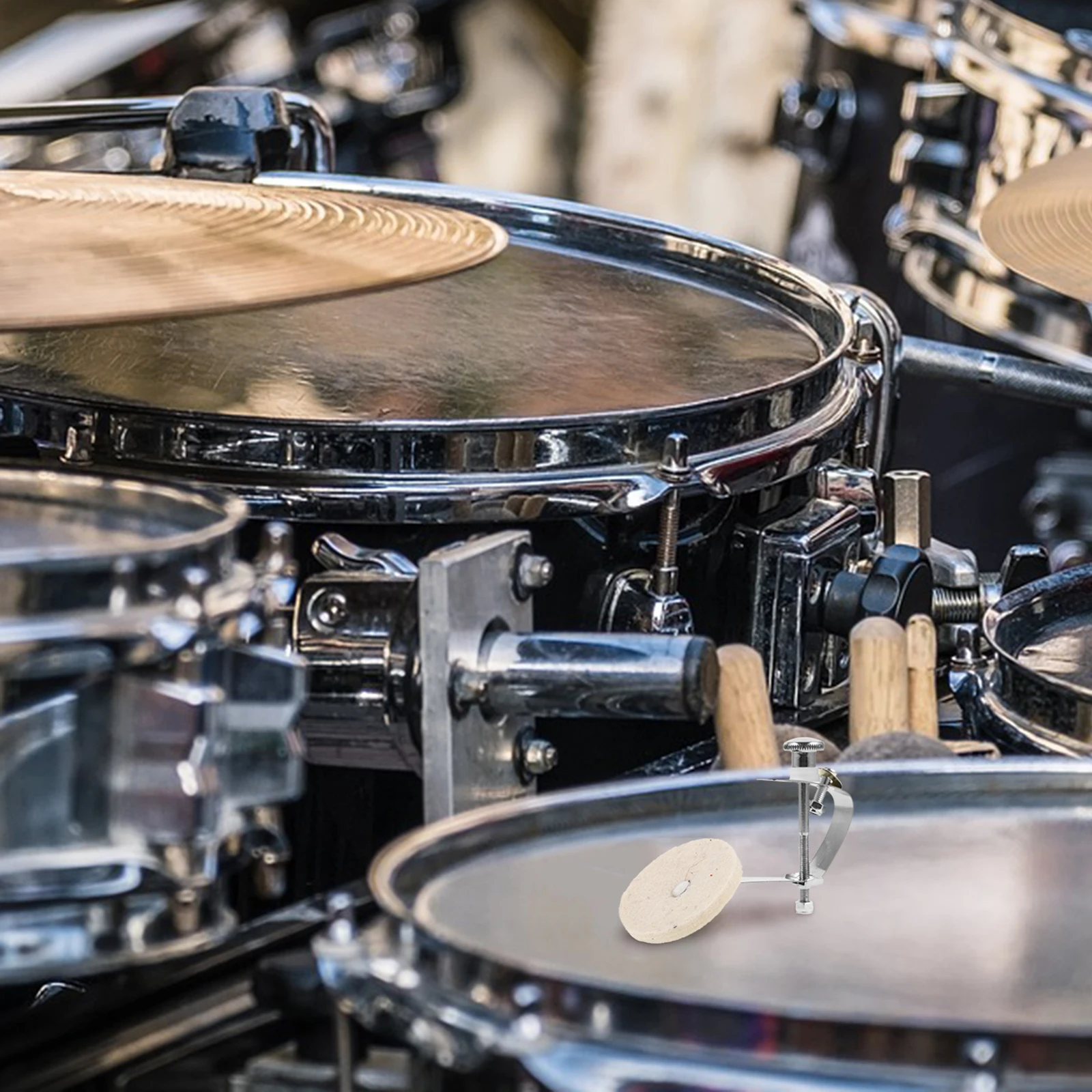 Snare Damper Pad Metal Tone Control Mute Dampening Muffler Portable Accessories For Practice Jazz Silencers Bass Drum Dampener
Snare Damper Pad Metal Tone Control Mute Dampening Muffler Portable Accessories For Practice Jazz Silencers Bass Drum Dampener