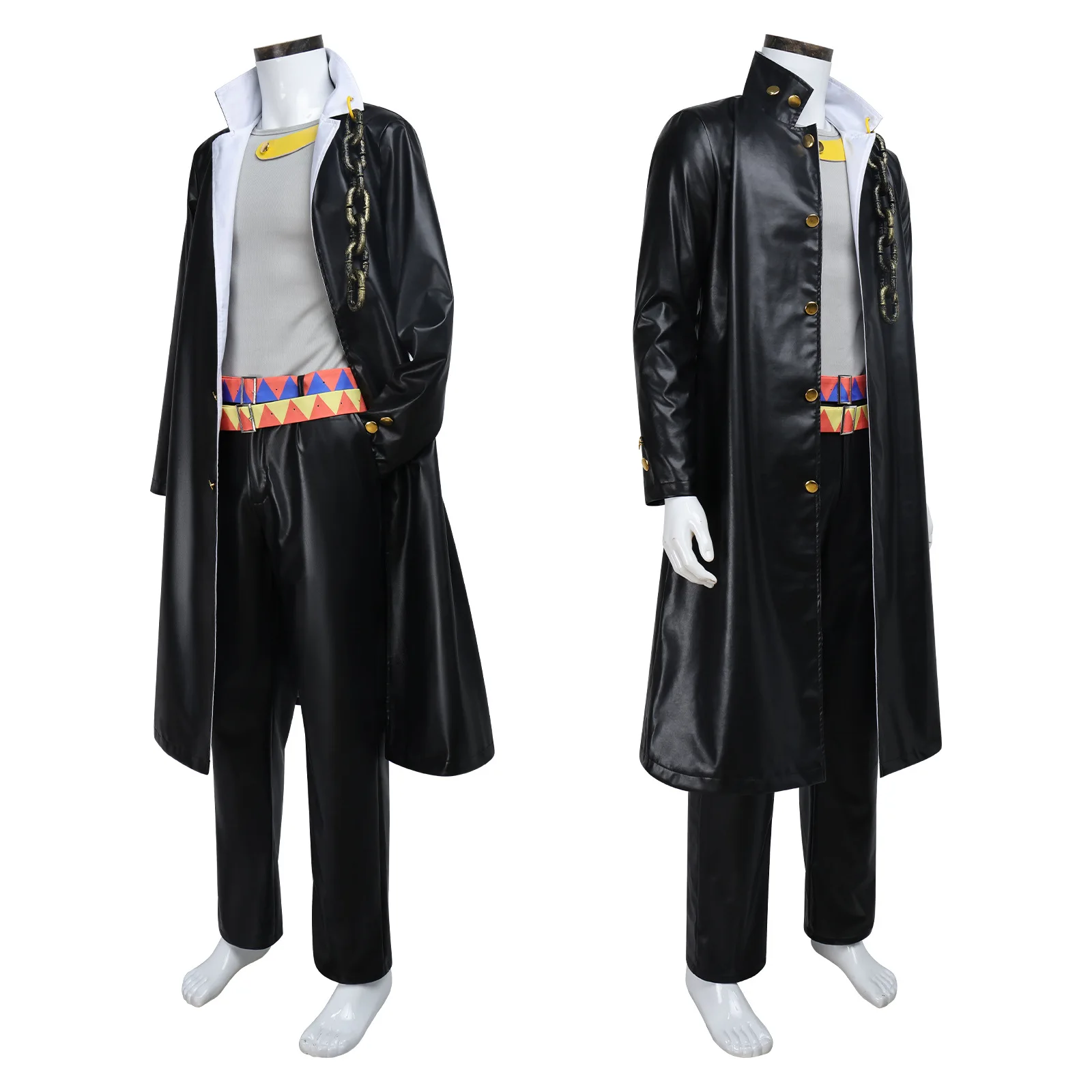 Stardust Crusaders Jotaro Kujo Cosplay Dark Punk Costume Long Faux Leather Coat Top Black Pants Hat Set
Stardust Crusaders Jotaro Kujo Cosplay Dark Punk Costume Long Faux Leather Coat Top Black Pants Hat Set
