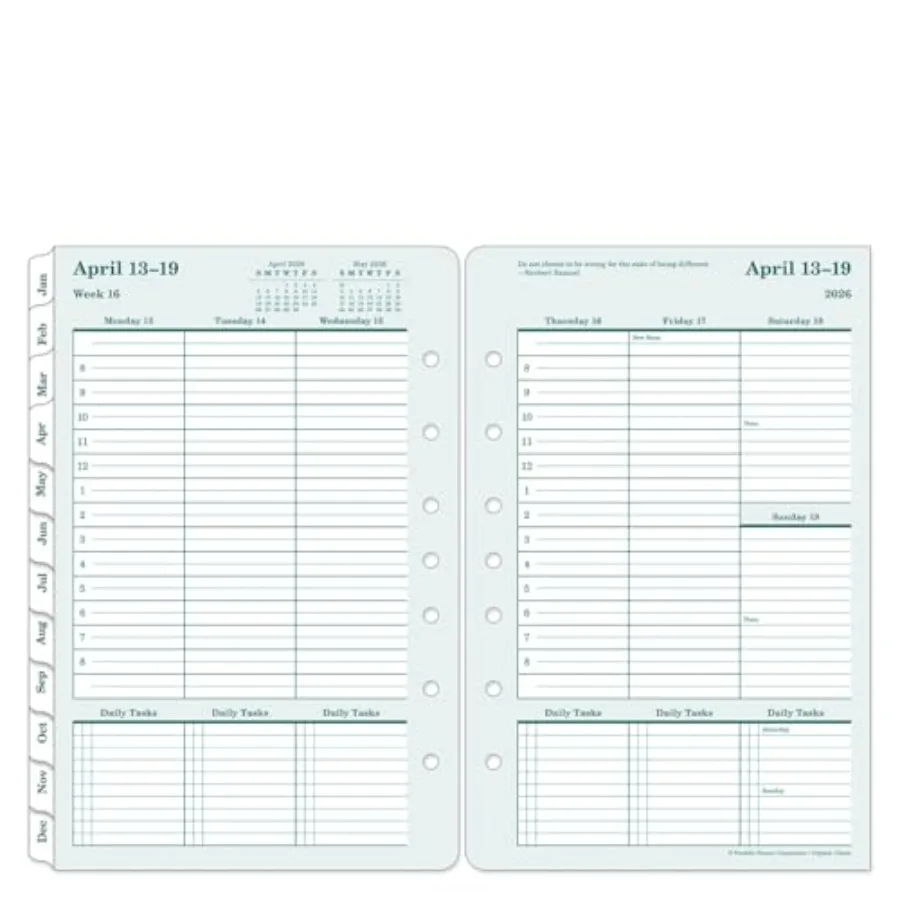 FranklinCovey Original Planner Refill Weekly RingBound Classic
FranklinCovey Original Planner Refill Weekly RingBound Classic
