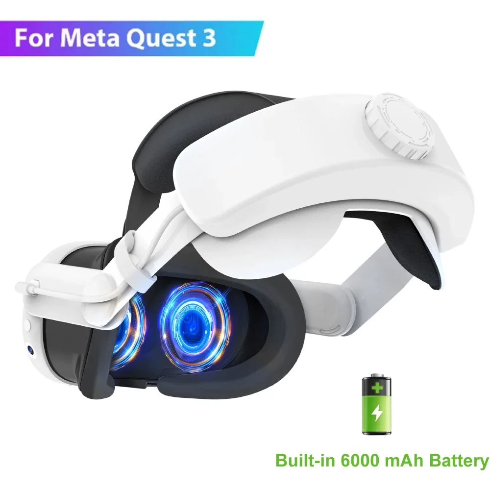 T1 Elite Strap for Meta Quest 3 VR Headset Adjustable Head Strap No / with 6000mAh Battery Charging for Meta Quest 3 Accessories
T1 Elite Strap for Meta Quest 3 VR Headset Adjustable Head Strap No / with 6000mAh Battery Charging for Meta Quest 3 Accessories