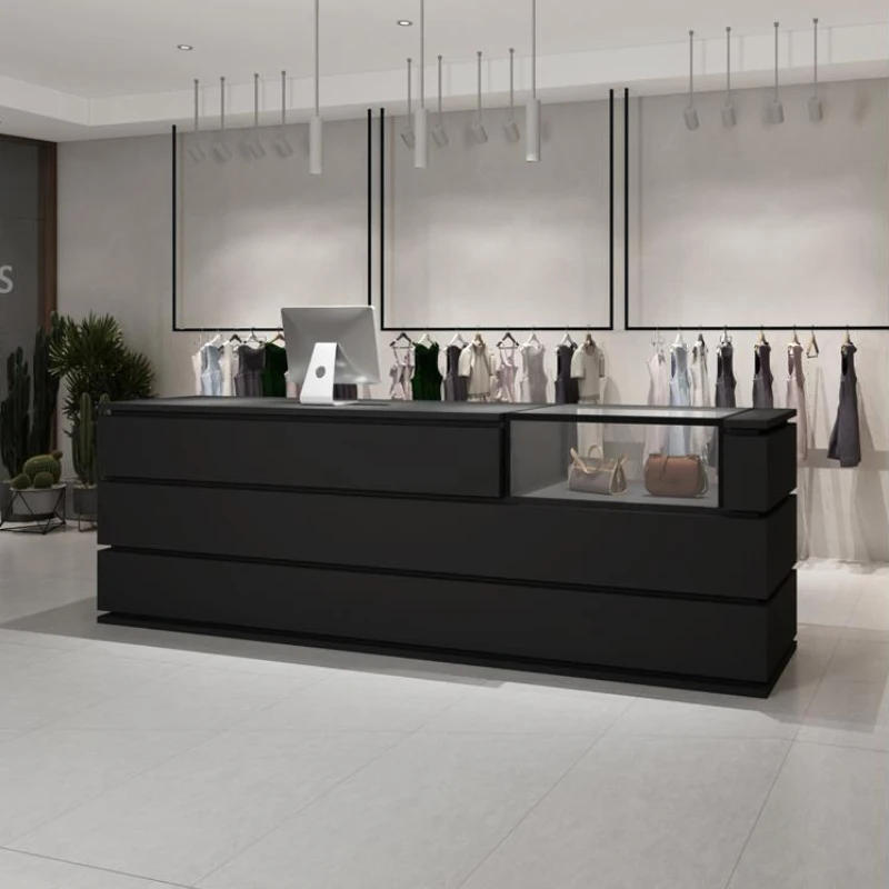 Counter Reception Desks Stylish Black Luxury Front Reception Office Counter Desks Design Modern Mostrador Negocio Bar Furniture
Counter Reception Desks Stylish Black Luxury Front Reception Office Counter Desks Design Modern Mostrador Negocio Bar Furniture