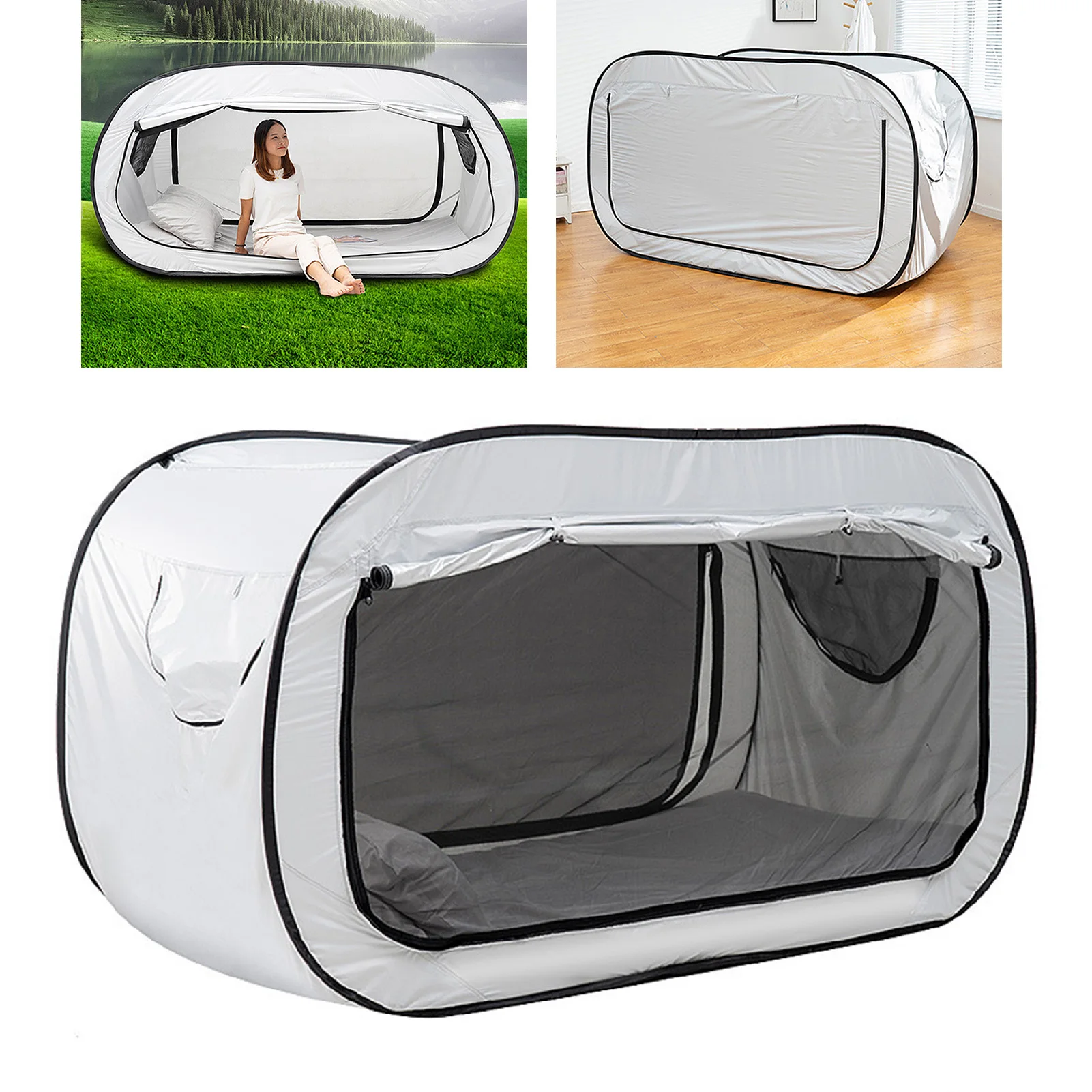 Foldable Privacy Bed Tent, Portable Outdoor Privacy Pop Bed Tent, Fully Enclosed Shading for Camping, Kids and Adults, White
Foldable Privacy Bed Tent, Portable Outdoor Privacy Pop Bed Tent, Fully Enclosed Shading for Camping, Kids and Adults, White