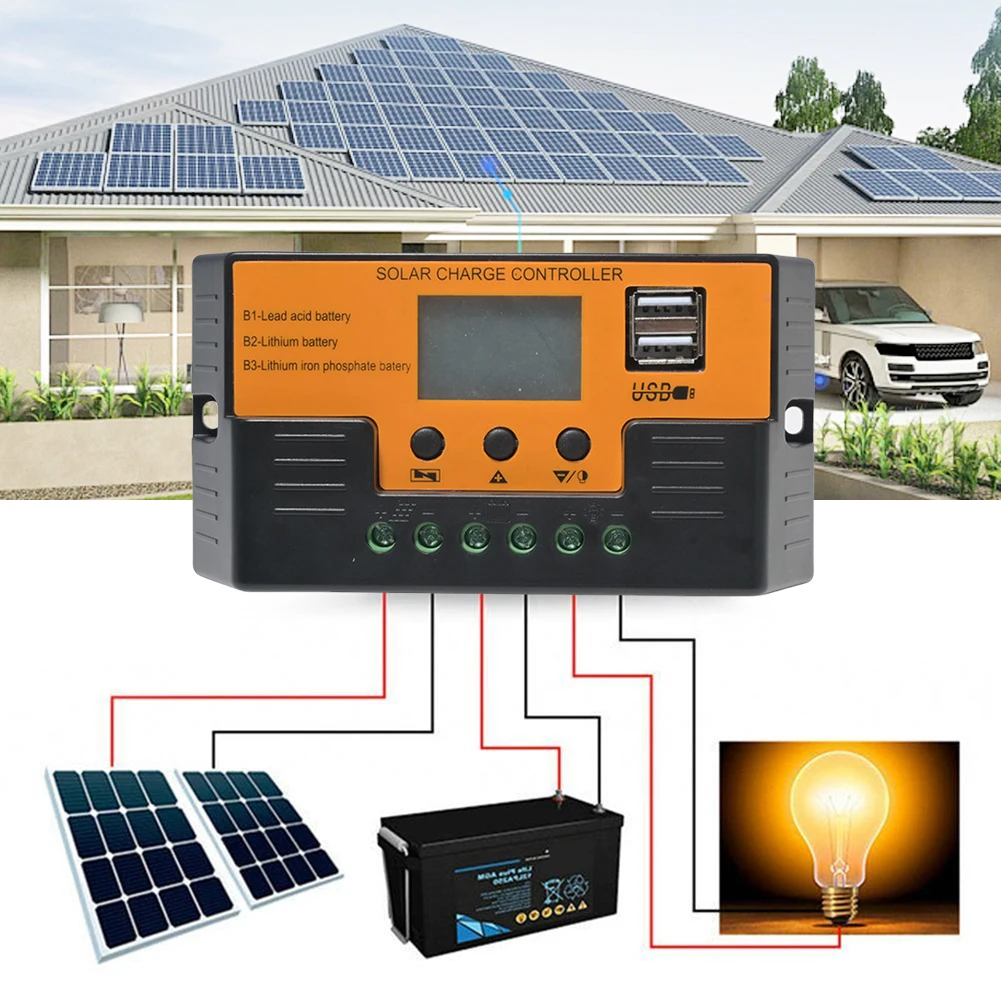 Solar Panel Battery Regulator 12v 11.1v 12.8v with LCD Display Timer Setting Solar Panel Charge Controller for Lead-Acid/Lithium
Solar Panel Battery Regulator 12v 11.1v 12.8v with LCD Display Timer Setting Solar Panel Charge Controller for Lead-Acid/Lithium