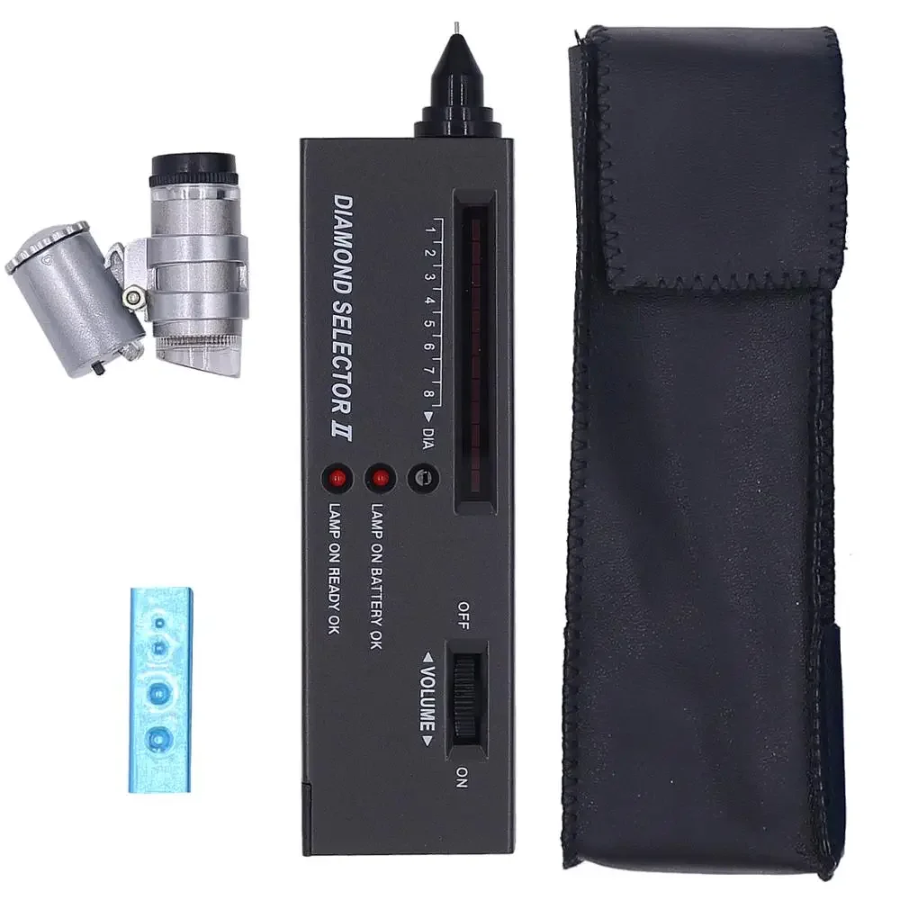 Diamond Tester High Accuracy Portable Detective with Gem Jeweler Tool Jeweler's Loupe 45X Magnifying
Diamond Tester High Accuracy Portable Detective with Gem Jeweler Tool Jeweler's Loupe 45X Magnifying