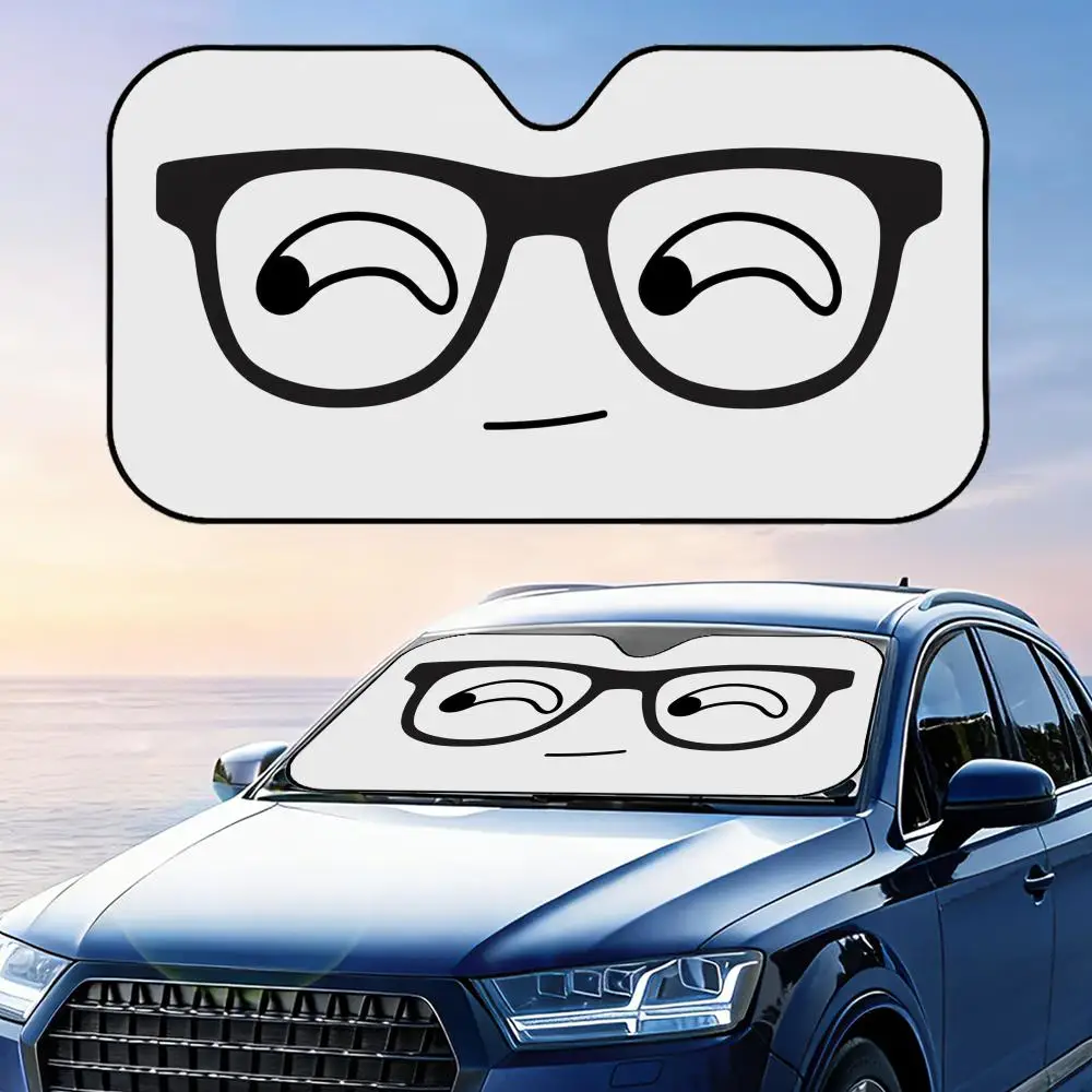 Big Glesses Eye Sun Visor Foldable Universal Car Windshield Sun Shade UV Protection Heat Insulation Foldable Cover
Big Glesses Eye Sun Visor Foldable Universal Car Windshield Sun Shade UV Protection Heat Insulation Foldable Cover